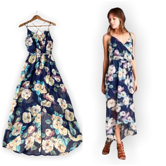 Floral Print Tua Tua High-Low Dress - Picture 1 of 15